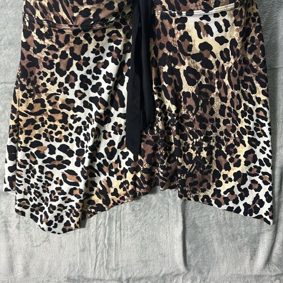 Animal Print Bathing Suit Top Only No Bottoms Halter Flowy Size 2x - Picture 3 of 7